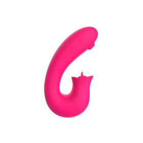 Vibromasseur 2 en 1 G-spot et stimulateur de clitoris USB Kali rose 